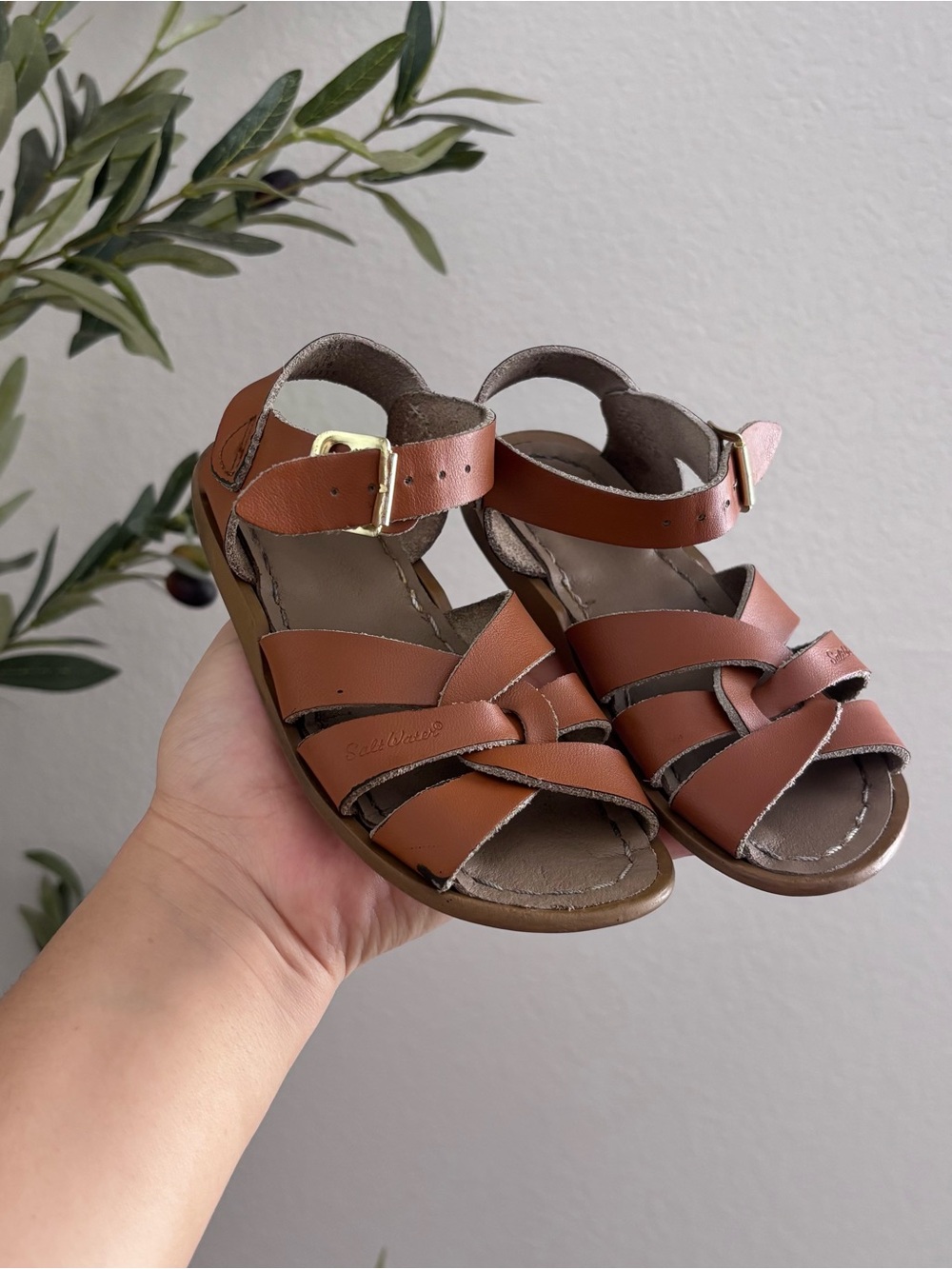Salt Water Girls Brown Strappy Leather Sandals